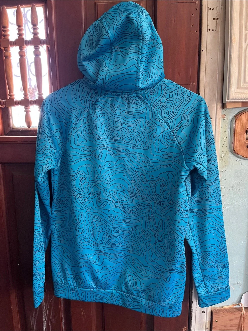 MTA Sport Blue Patterned Kids Hoodie Jacket
